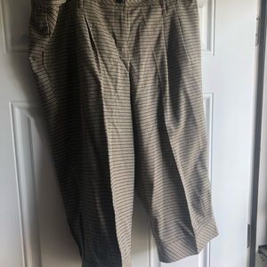 LOFT Vintage Plaid Crop Pant. 14